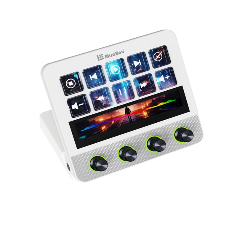 Elgato Stream Deck - Mirabox N4 Pro 1 ストリームデッキコントローラー 10個のプログラム可能なLCDキー