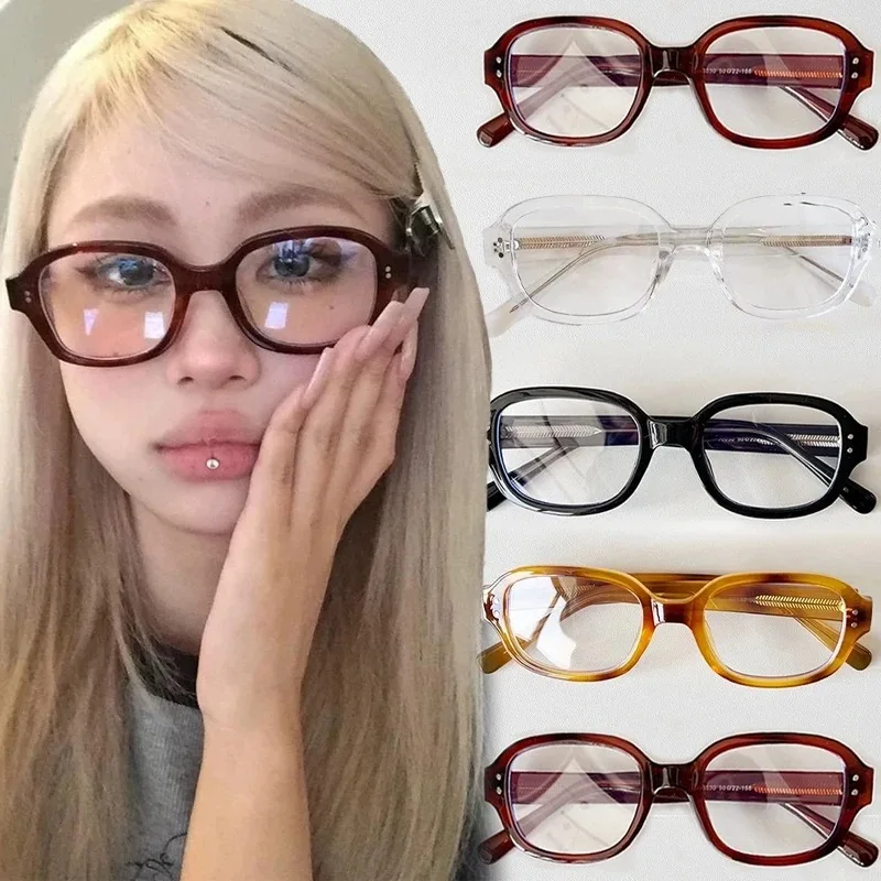 Gaming Glasses Blue - レトロスクエア近視メガネ女性赤色コンピュータ老眼鏡クリアブルーライト遮断眼鏡ヴィンテージ装飾ゴーグル