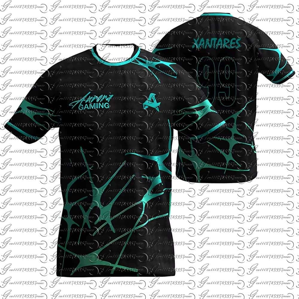 Esports Gaming League - オーロラゲーミングeスポーツクラブ新作サマーユニフォームCS2 ESLプロリーグトレーニングジャージ選手カスタマイズTシャツ家族お揃い