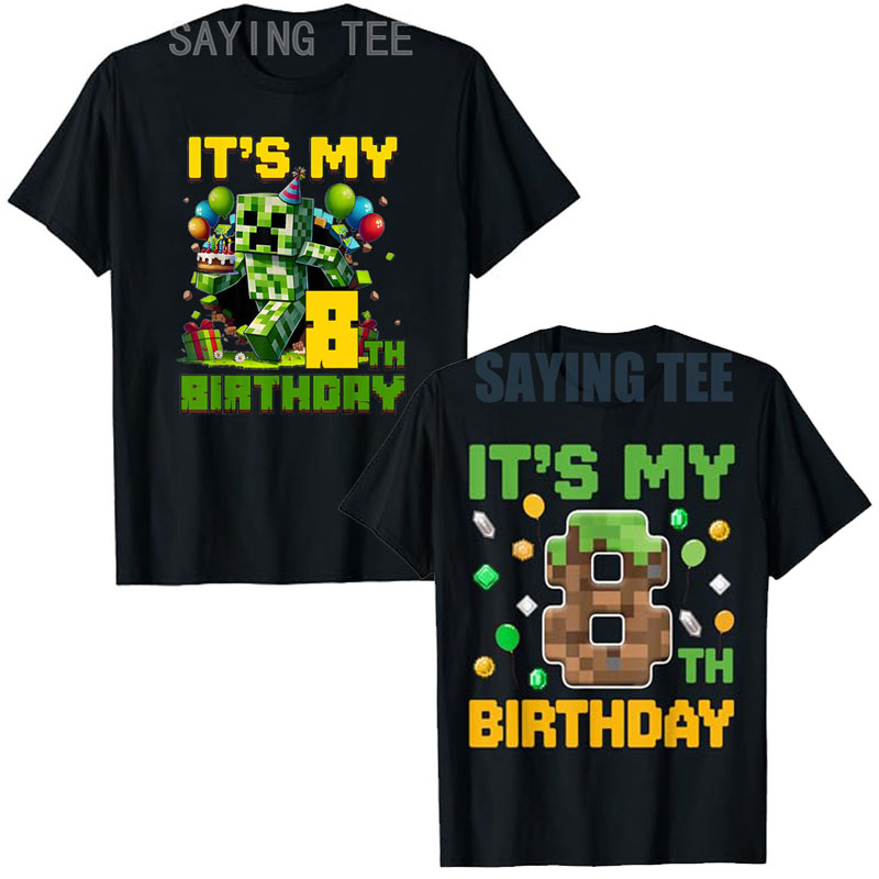 Esports Gaming Shirts - 誕生日男の子 It's My 8th Birthday Gamer