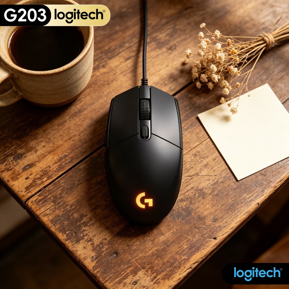 ロジクール G203 有線ゲーミングマウス 実用的なEスポー - Logitech Mouse G203 のレビューと価格