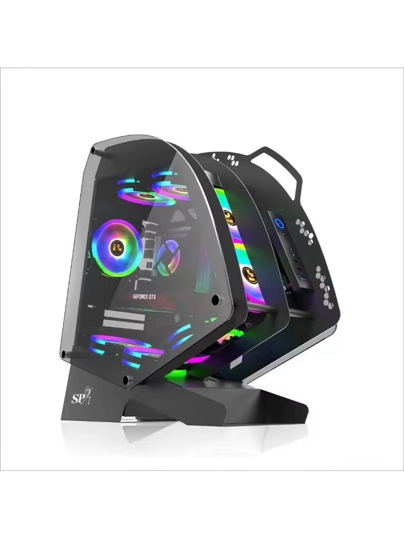 水冷対応、オープン型強化ガラスパネル、透明サイド、デスクトッ - Esports Gaming Design のレビューと価格