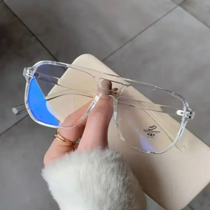 1個入り ファッション ブルーライトカットメガネ 新品 メン - Gaming Glasses Blue のレビューと価格