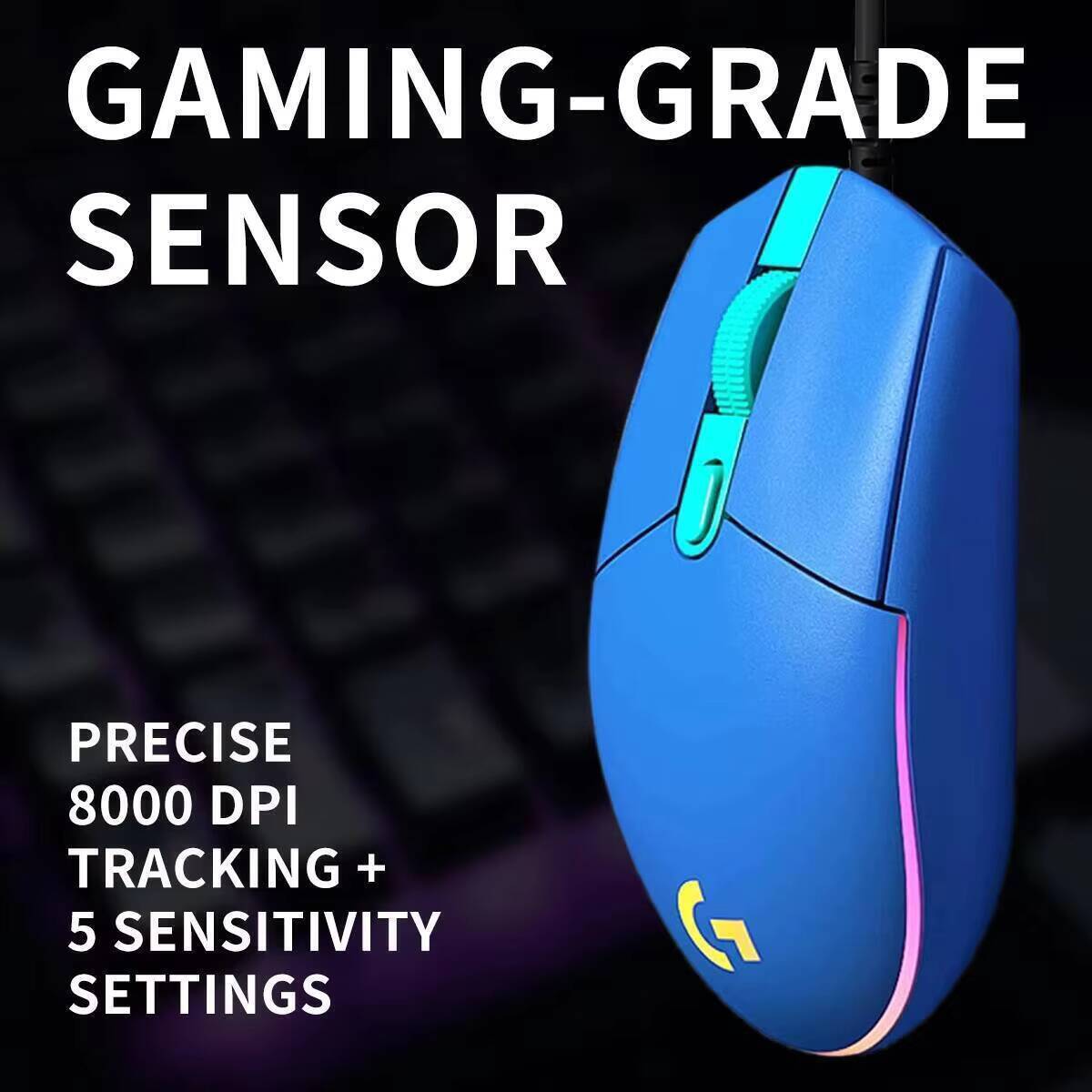 ロジクール G203 有線ゲーミングマウス RGBバックライ - Logitech Mouse G203 のレビューと価格