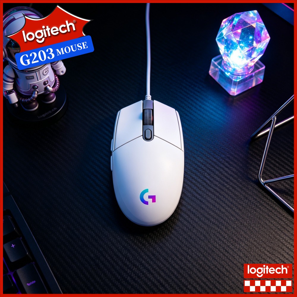 ロジクール G203 有線ゲーミングマウス、素早いボタンクリ - Logitech Mouse G203 のレビューと価格