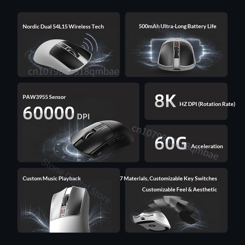 IPI HAZEX ワイヤレス3モードゲーミングマウス 小中 - Esports Gaming Design のレビューと価格