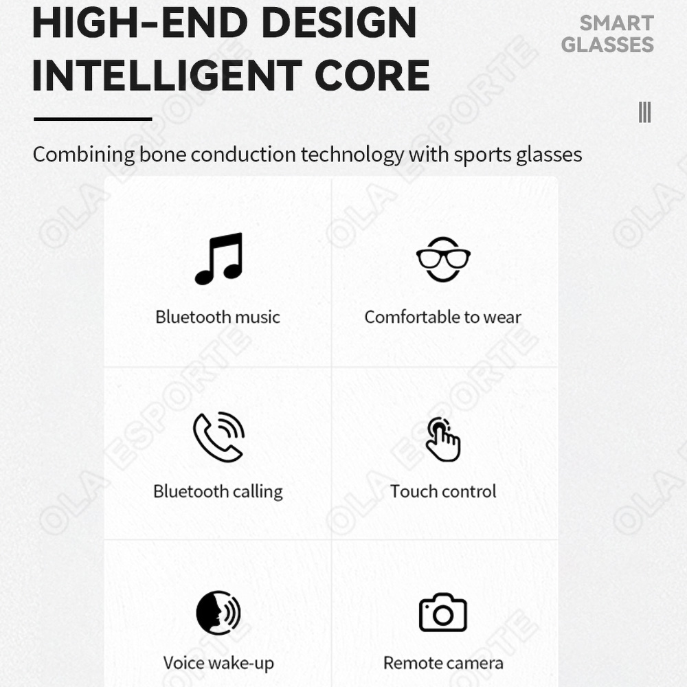 新しいスマートグラス V5.3 Bluetooth 通話高品 - Gaming Glasses Blue のレビューと価格