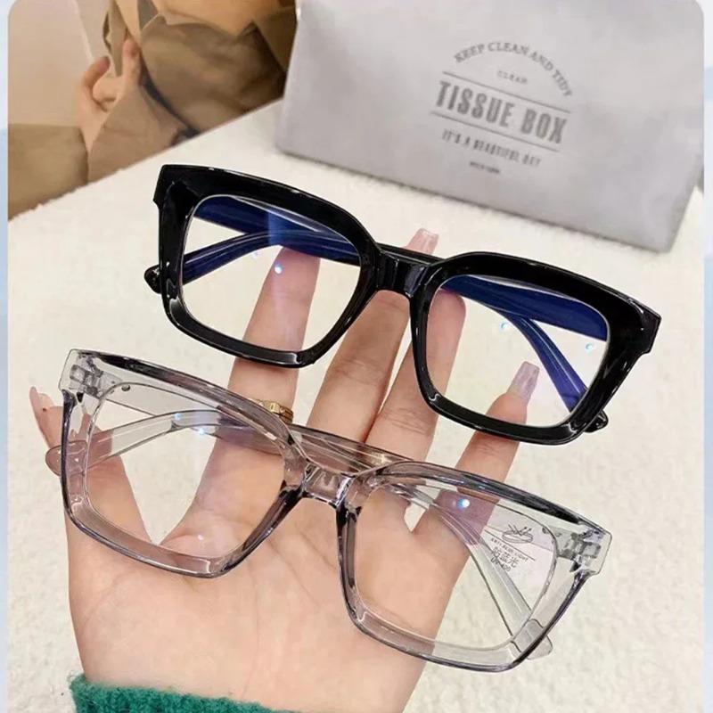 ファッションブルーライトカットメガネ ブラックフレーム ヴィ - Gaming Glasses Blue のレビューと価格