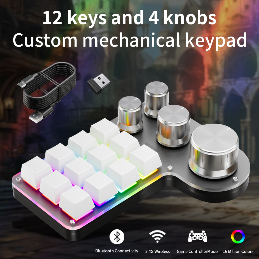 3モード12キー メカニカルキーボード 4ノブ カスタムプロ - Elgato Stream Deck のレビューと価格