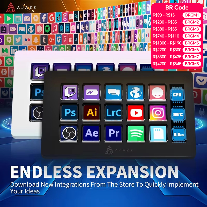 AJAZZ AKP153E/AKP03E 多機能コンソールパ - Elgato Stream Deck のレビューと価格
