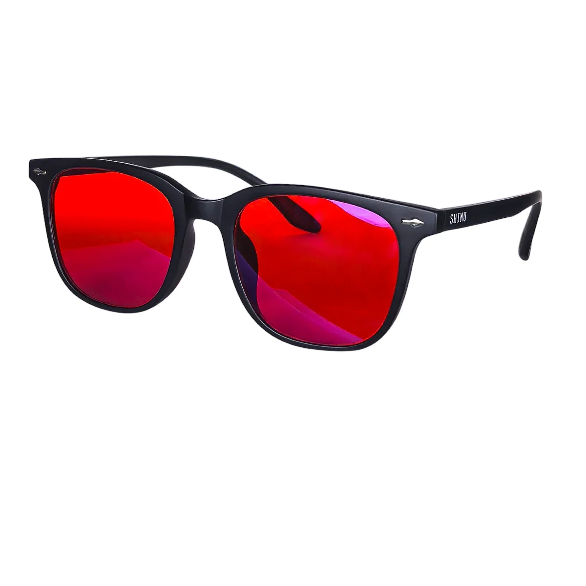 SHINU ブルーライトブロックコンピュータメガネ赤色レンズ - Gaming Glasses Blue のレビューと価格
