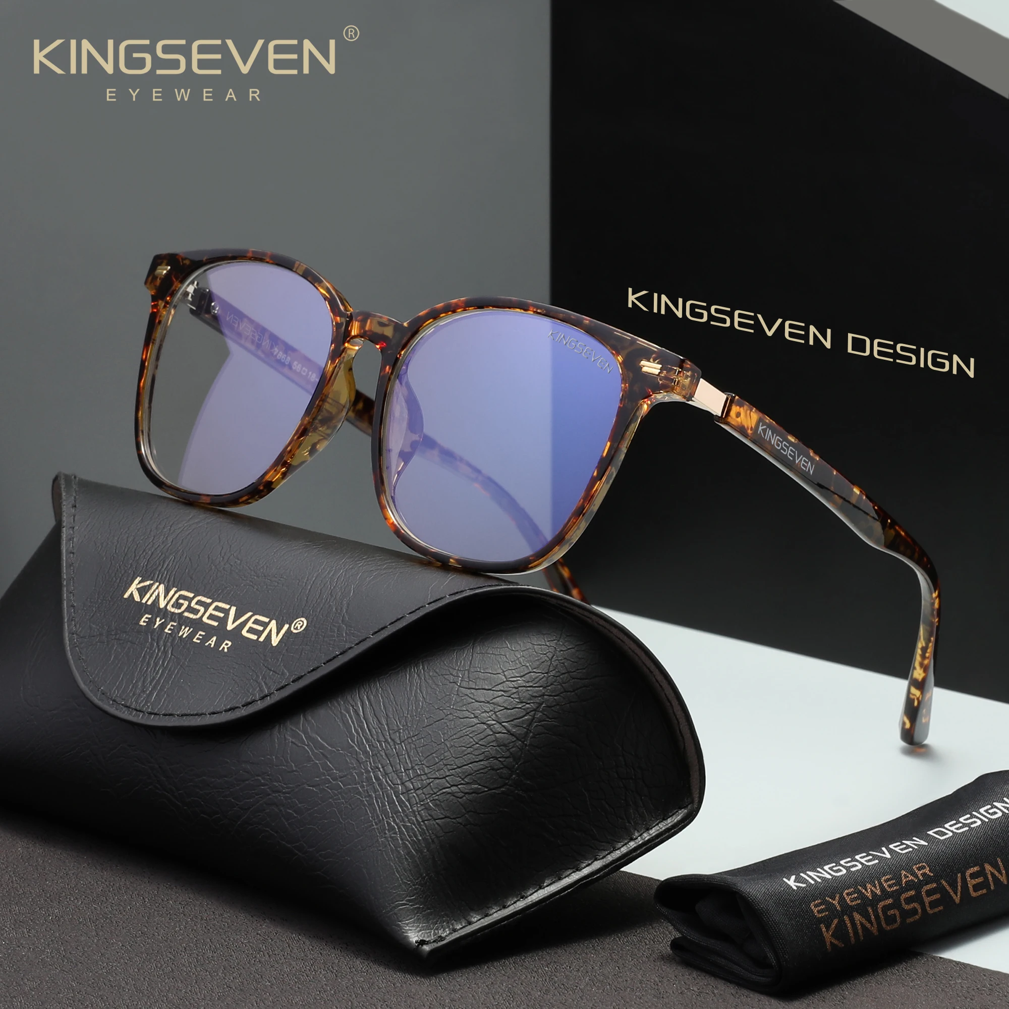 KINGSEVEN レトロブルーブロッキングメガネ男性/女性 - Gaming Glasses Blue のレビューと価格