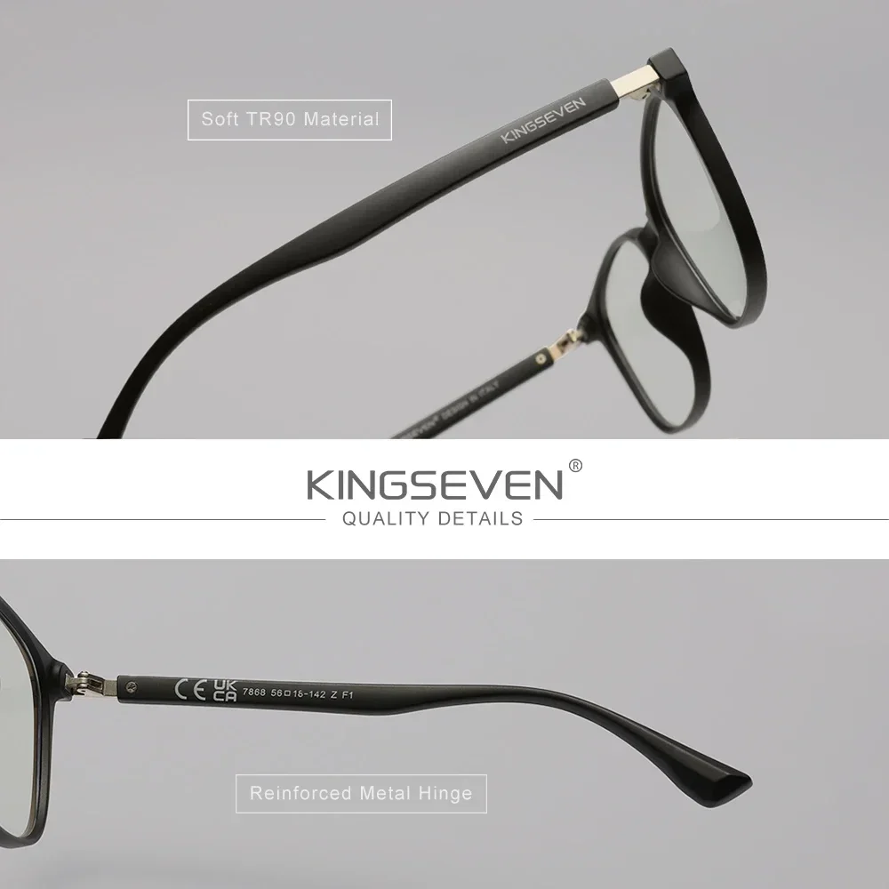 KINGSEVEN レトロブルーブロッキングメガネ男性/女性 - Gaming Glasses Blue のレビューと価格