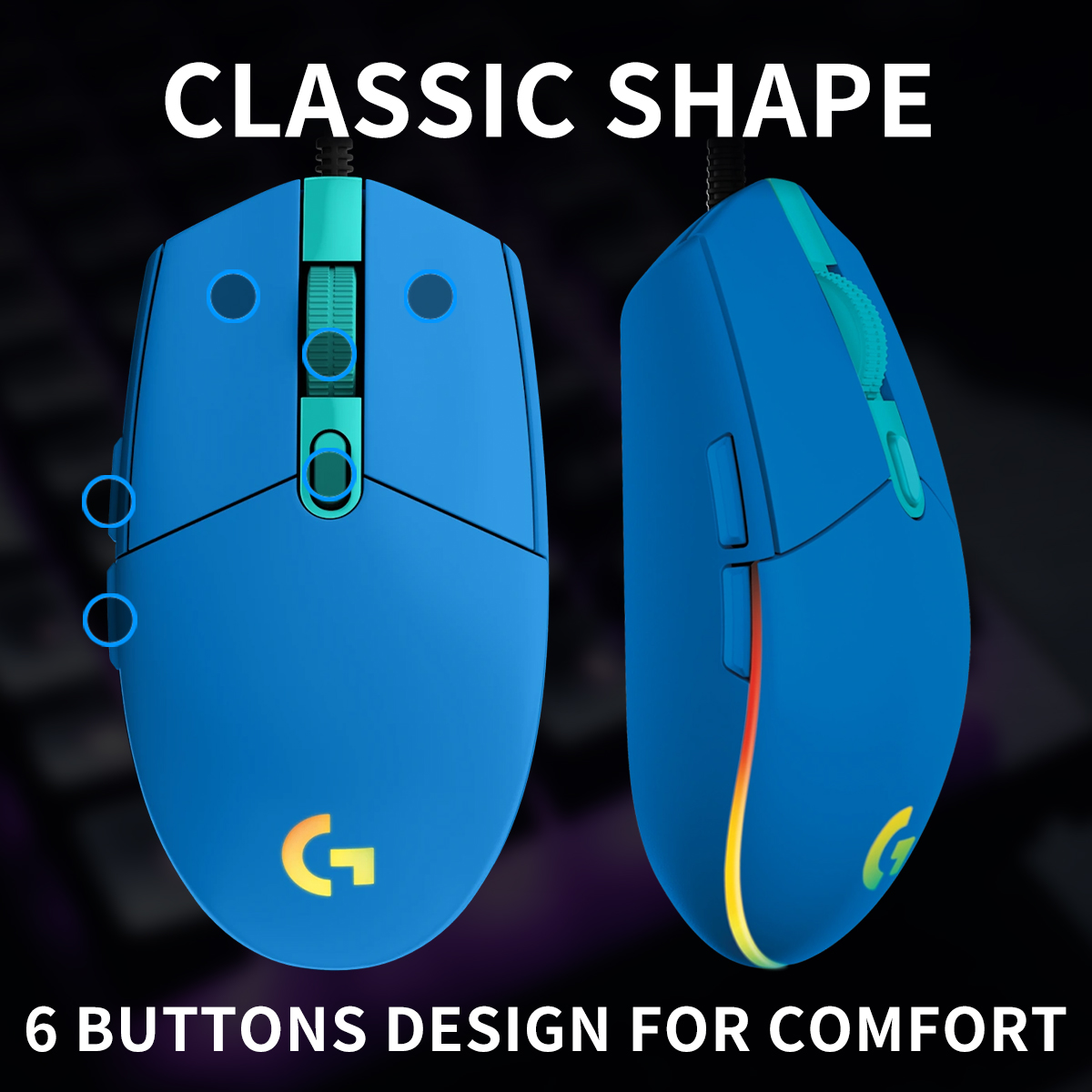 ロジクールG203有線ゲーミングマウス、簡単な設置、カスタマ - Logitech Mouse G203 のレビューと価格